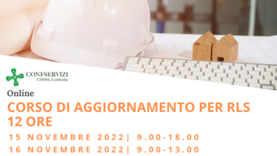 CORSO DI AGGIORNAMENTO PER RLS | 12 ORE