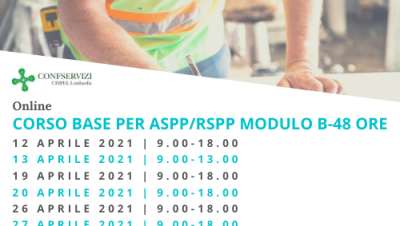 CORSO BASE PER ASPP/RSPP – Modulo B – Online