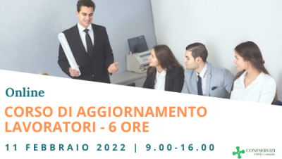 CORSO DI AGGIORNAMENTO LAVORATORI – Online