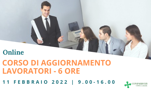 CORSO DI AGGIORNAMENTO LAVORATORI – Online