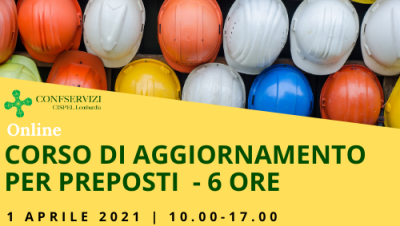 CORSO DI AGGIORNAMENTO PER PREPOSTI – Online