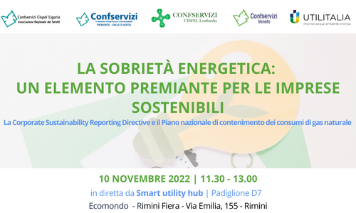 TALK: LA SOBRIETÀ ENERGETICA | Ecomondo e streaming