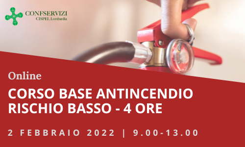 CORSO BASE ANTINCENDIO RISCHIO BASSO – Online