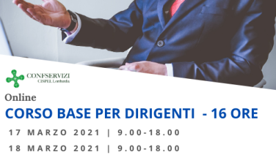 CORSO DI FORMAZIONE BASE PER DIRIGENTI – Online