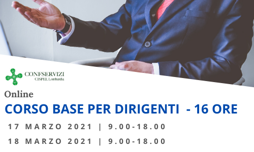 CORSO DI FORMAZIONE BASE PER DIRIGENTI – Online