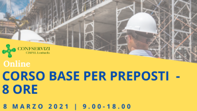 CORSO DI FORMAZIONE BASE PER PREPOSTI – Online