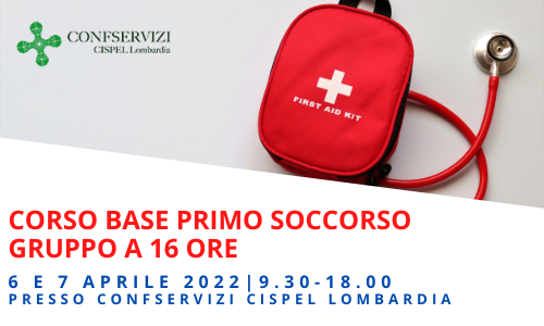 CORSO BASE PRIMO SOCCORSO GRUPPO A – 16 ORE