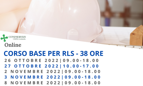 CORSO BASE PER RLS | 38 ORE | Online