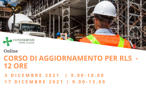 CORSO DI AGGIORNAMENTO PER RLS – ONLINE