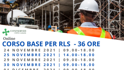 CORSO BASE PER RLS – 36 ORE – Online