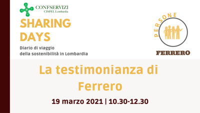 SHARING DAYS – LA SOSTENIBILITÀ APPLICATA ALLE PERSONE. LA TESTIMONIANZA DI FERRERO ITALIA