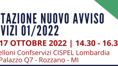 Presentazione nuovo avviso Fonservizi 01/2022