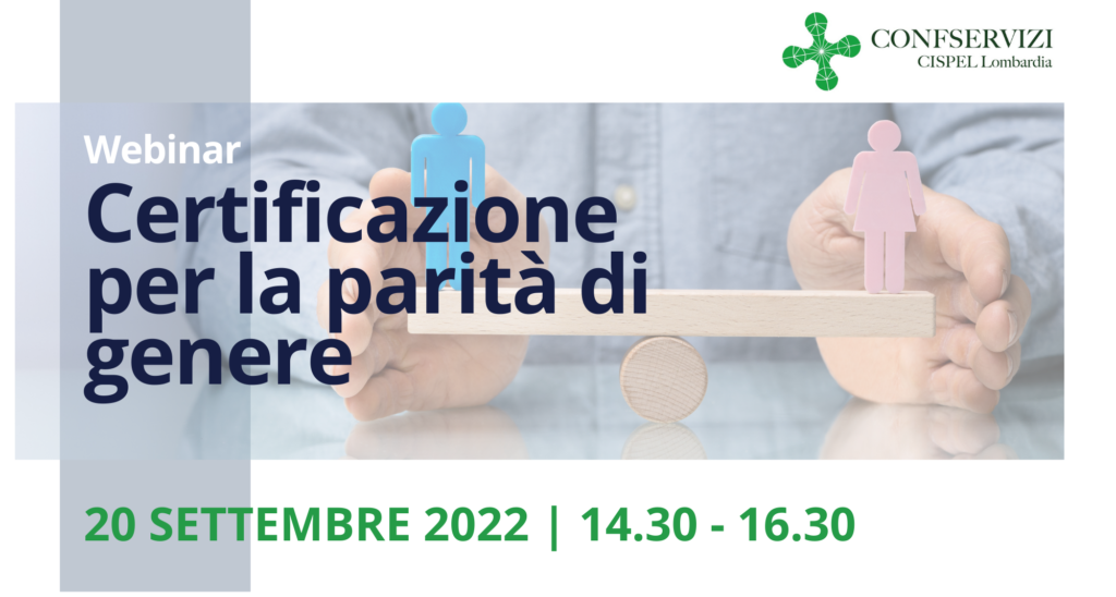 Webinar – Certificazione per la parità di genere