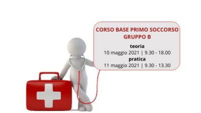 CORSO BASE PRIMO SOCCORSO GRUPPO B – 12 ORE