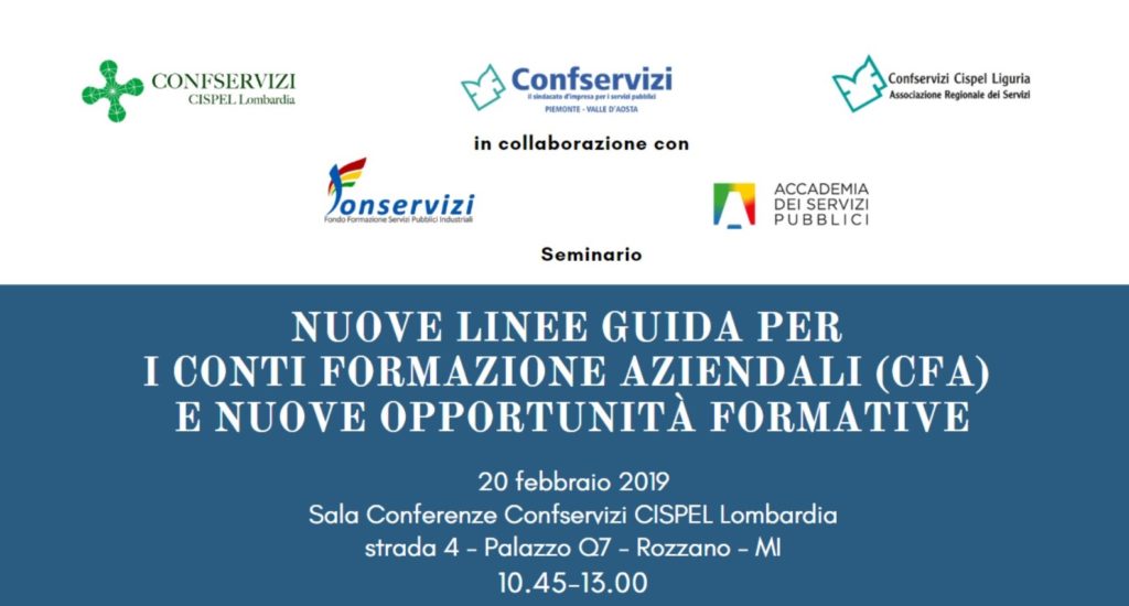 NUOVE LINEE GUIDA PER I CONTI FORMAZIONE AZIENDALI (CFA) E NUOVE OPPORTUNITÀ FORMATIVE