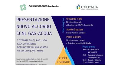 Presentazione del Nuovo accordo CCNL GAS-ACQUA