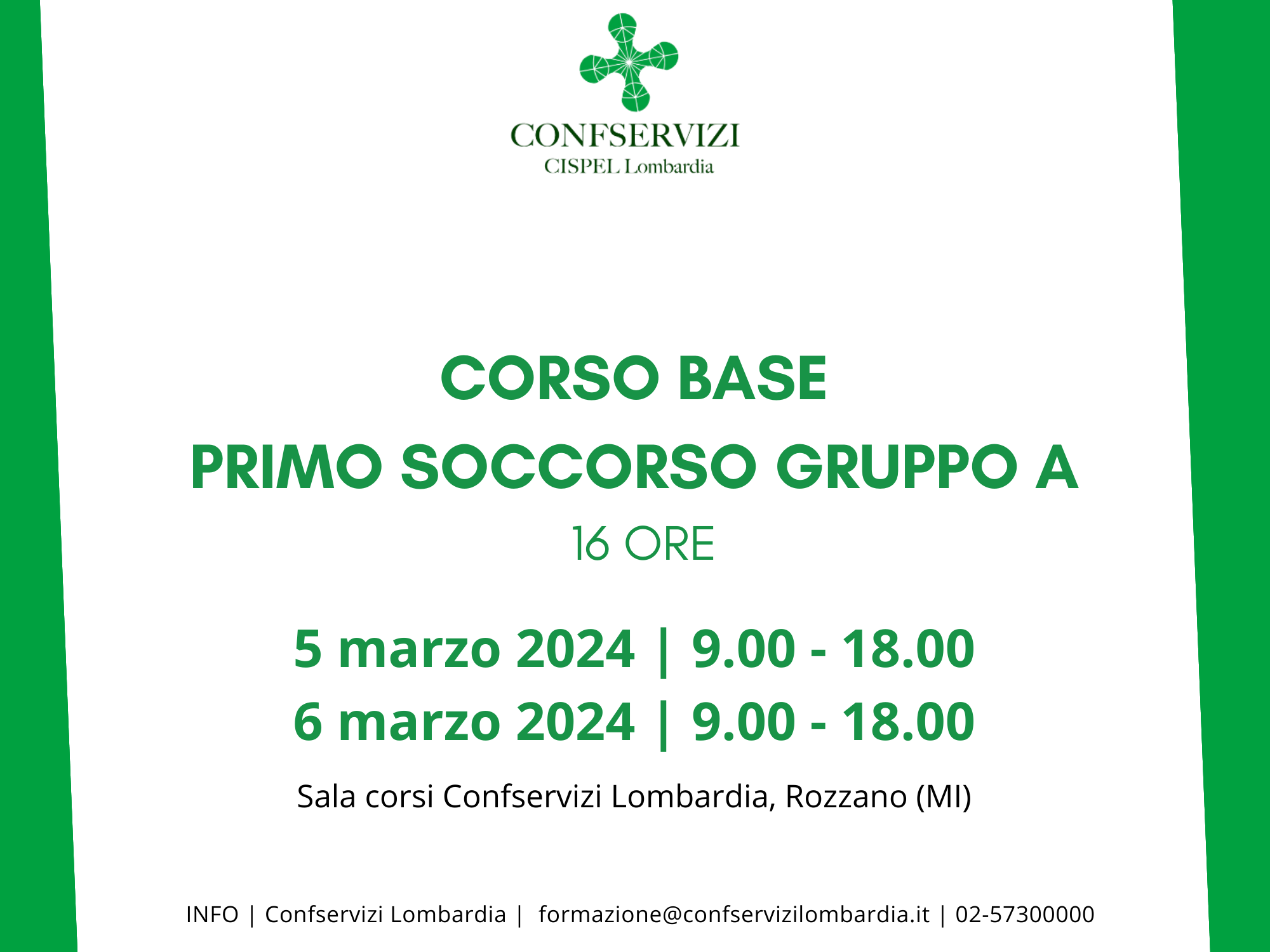 Corso base primo soccorso per aziende gruppo A