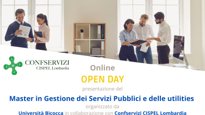 Open day - Master in gestione dei servizi pubblici e delle utilities
