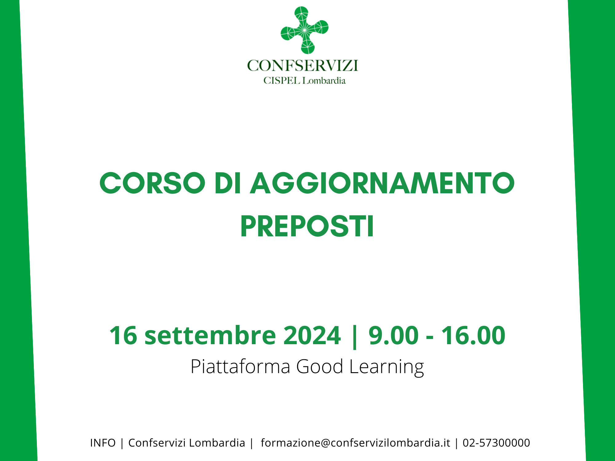 Corso di aggiornamento per Preposti
