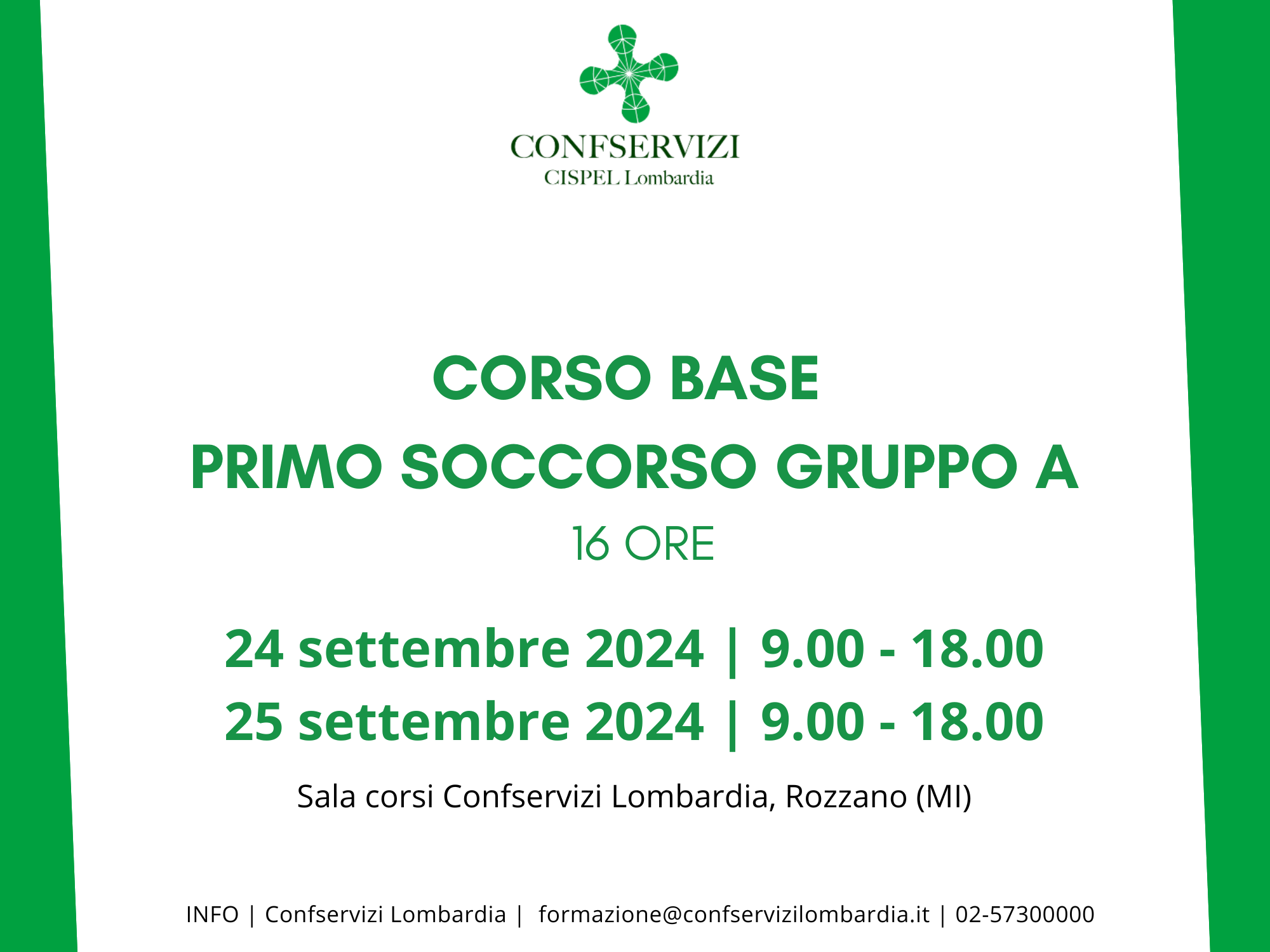 Corso base primo soccorso per aziende gruppo A
