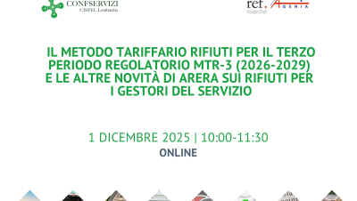 Il metodo tariffario per il terzo periodo regolatorio MTR-3 (2026-209) e le altre novità ARERA sui rifiuti per i gestori del servizio