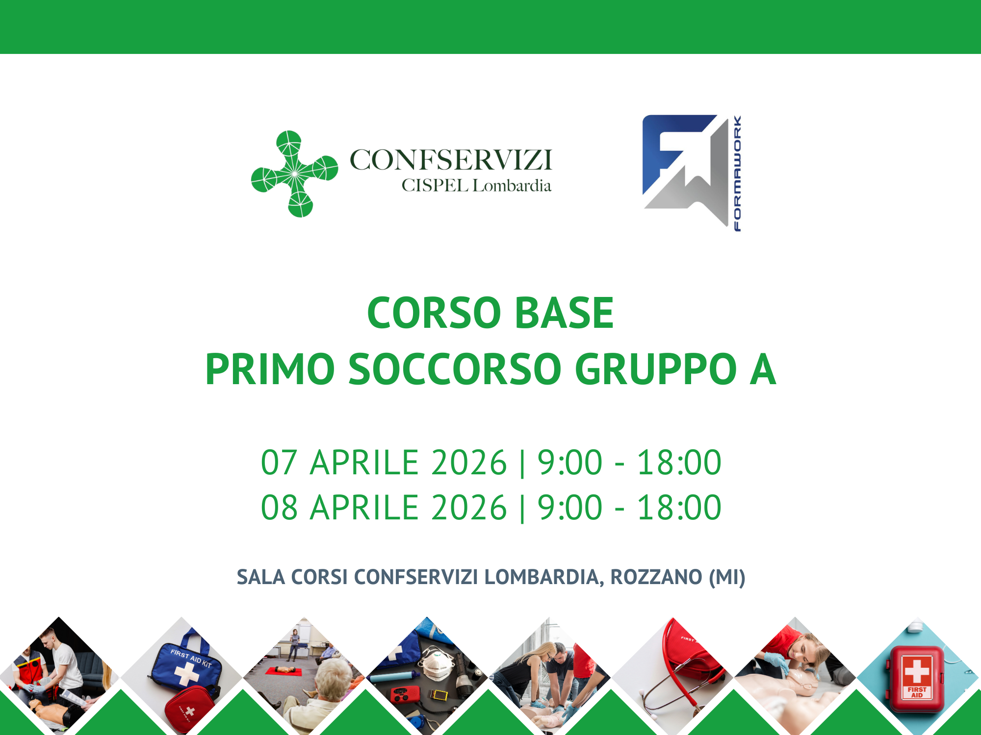 Corso base primo soccorso per aziende gruppo A