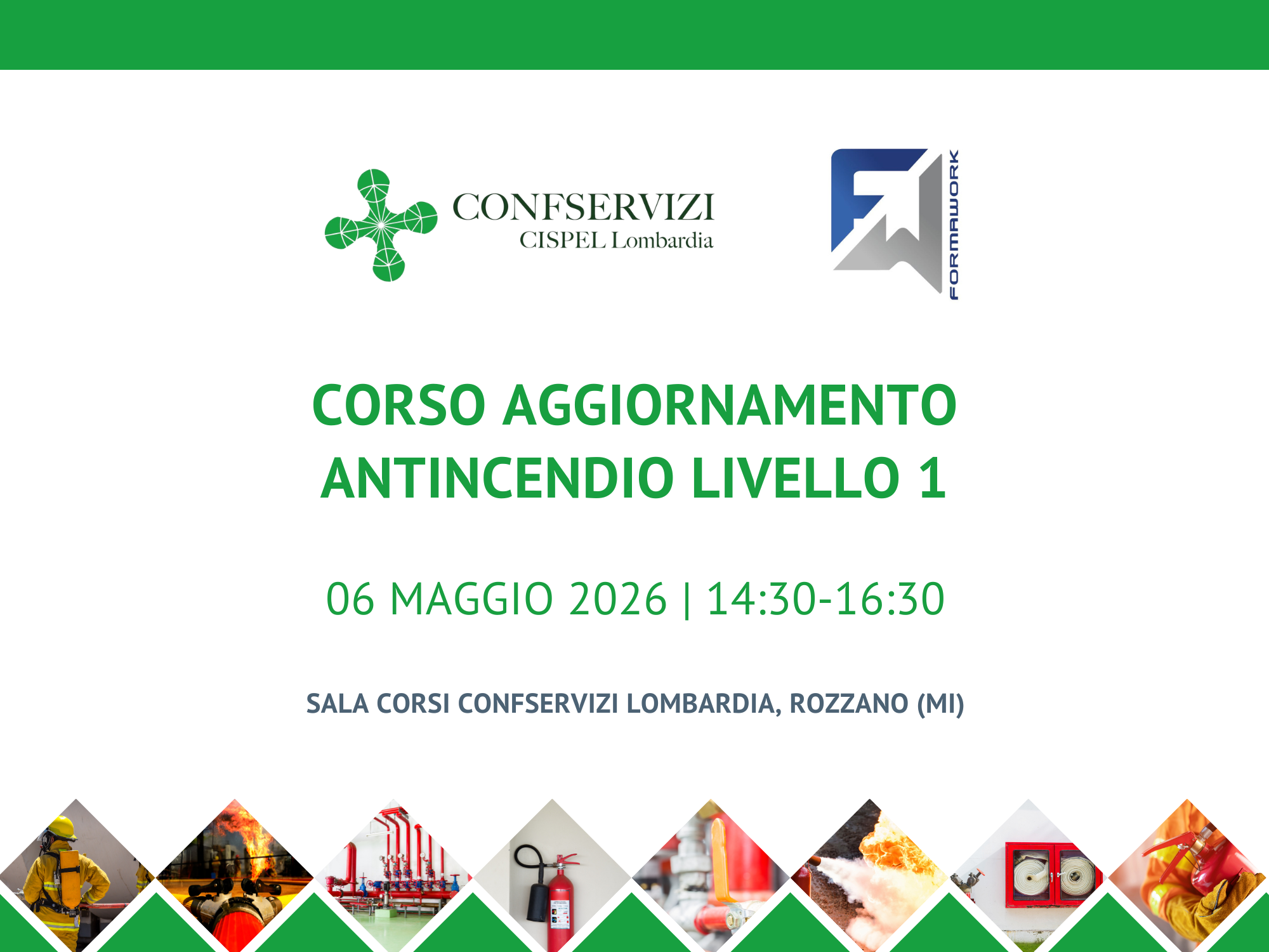 Corso aggiornamento Antincendio L1 (Rischio Basso)