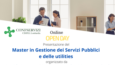 Open day - Master in gestione dei servizi pubblici e delle utilities