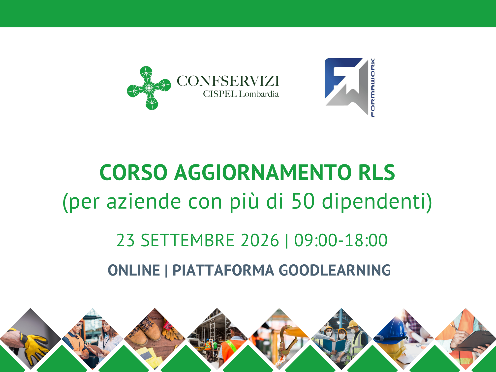 Corso di aggiornamento per RLS (aziende con più di 50 dipendenti)