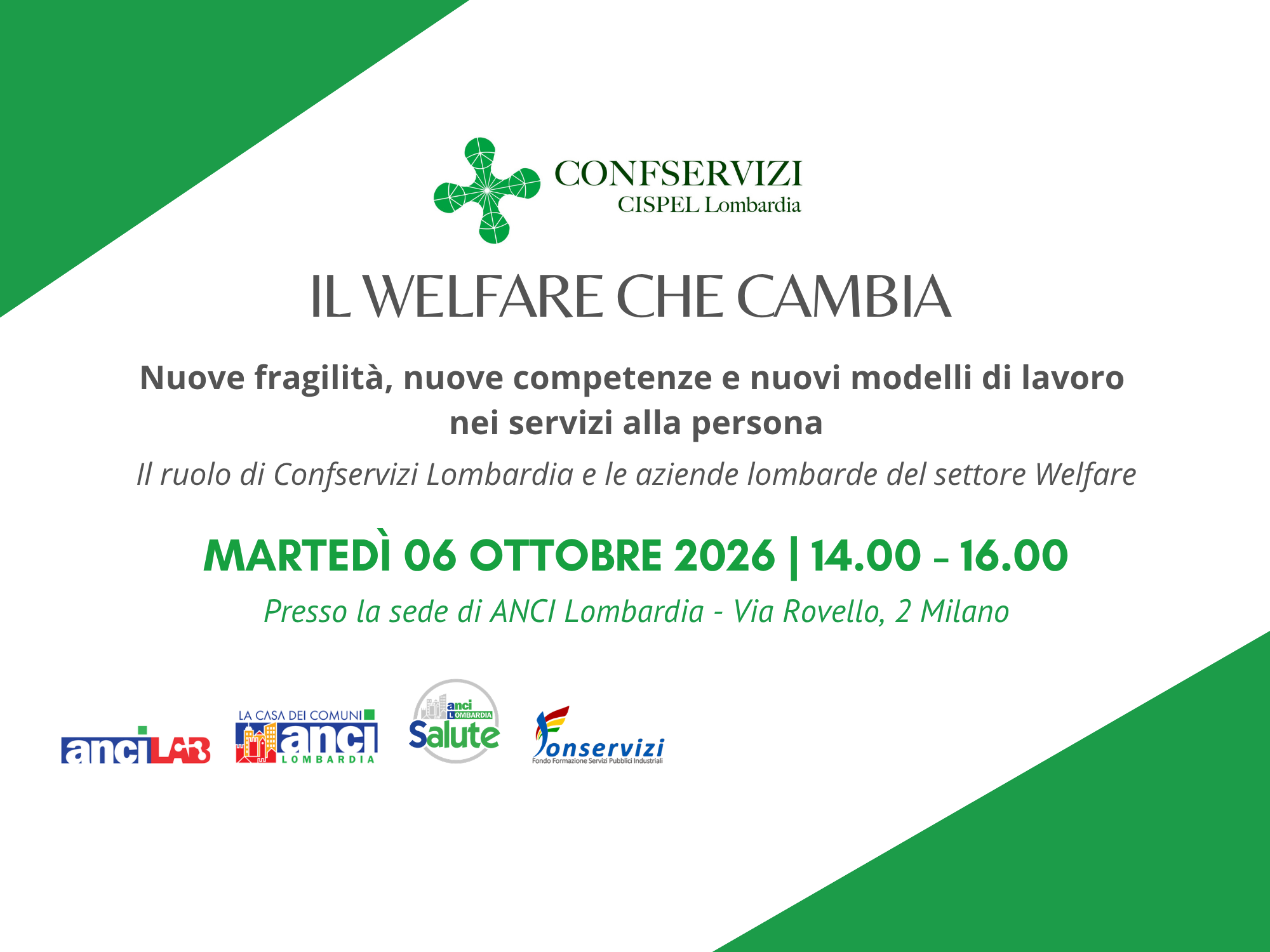 IL WELFARE CHE CAMBIA